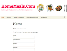 Tablet Screenshot of homemeals.com